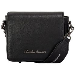 Claudia Canova torebka damska crossbody czarny. Czarne torebki klasyczne damskie Claudia Canova, bez wzorów, bez dodatków. Za 249,00 zł.