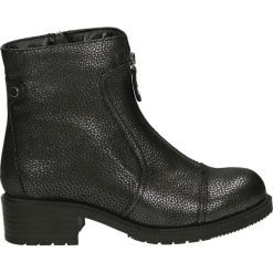 Botki - 85003 BLAC820. Czarne botki damskie skórzane Venezia. Za 399,00 zł.