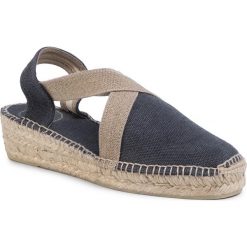 Espadryle TONI PONS - Verdi-V Negre. Niebieskie espadryle damskie Toni Pons, bez wzorów, z tworzywa sztucznego, bez obcasa, na obcasie. Za 199,00 zł.
