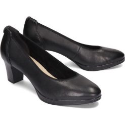 TAMARIS 22446-23 001 black, czółenka damskie. Czarne czółenka damskie Tamaris, bez wzorów, bez obcasa. Za 249,90 zł.