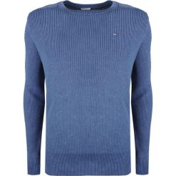 Tommy Hilfiger Sweter. Swetry męskie TOMMY HILFIGER, bez wzorów, z dzianiny, z okrągłym kołnierzem, bez kaptura. Za 269,00 zł.