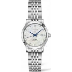 LONGINES Record L2.321.4.87.6. Szare zegarki damskie LONGINES, ze stali. Za 9510,00 zł.