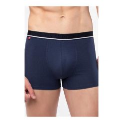 Bokserki Pima Cotton Pasek MH-1061 Granatowe. Niebieskie paski męskie Atlantic, w paski. Za 45,90 zł.