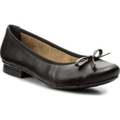 Baleriny RIEKER - 51953-00 Schwarz. Czarne baleriny damskie marki Rieker, bez wzorów, ze skóry ekologicznej, bez obcasa. Za 229,00 zł.