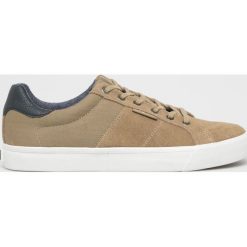 Jack & Jones - Buty. Szare buty sportowe męskie Jack & Jones, ze skóry, na sznurówki. W wyprzedaży za 219,90 zł.