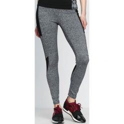 Spodnie damskie: Szaro-Czarne Legginsy Fashion Editor