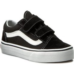 Półbuty VANS - Old Skool V VN000VHE6BT Black/True White. Czarne półbuty chłopięce Vans, na rzepy. W wyprzedaży za 159,00 zł.