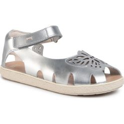 Sandały CAMPER - Tws Kids K800300-002 S Grey. Szare sandały dziewczęce Camper, ze skóry ekologicznej, bez zapięcia. W wyprzedaży za 159,00 zł.