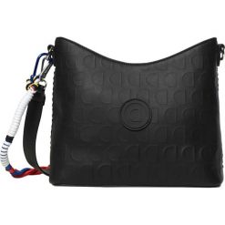 Desigual Lazarus Torebka Czarny. Czarne torebki klasyczne damskie Desigual, w paski, z materiału. Za 376,95 zł.