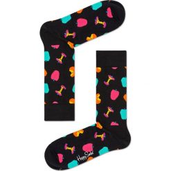 Happy Socks - Skarpetki Apple. Czarne skarpetki damskie marki Happy Socks, z bawełny. Za 39,90 zł.