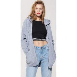 Długa bluza z kapturem - Jasny szar. Szare bluzy z kapturem damskie marki House, l, z długim rękawem, długie. Za 69,99 zł.