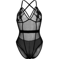 Body i gorsety: Hunkemöller CAMILA GUIPURE MOTIF Body black