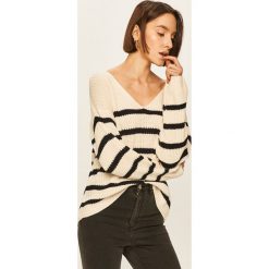 Answear - Sweter. Niebieskie swetry damskie ANSWEAR, s, bez wzorów, z dzianiny, bez rękawów, bez kaptura. W wyprzedaży za 59,90 zł.
