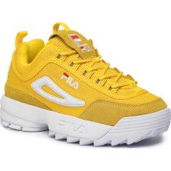 Sneakersy FILA - Disruptor Mesh Low Wmn 1010606.60K Empire Yellow. Żółte półbuty damskie Fila, ze skóry. W wyprzedaży za 419,00 zł.