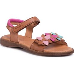 Sandały FRODDO - G3150153-11 S Brown. Pomarańczowe sandały dziewczęce Froddo, ze skóry, bez zapięcia. W wyprzedaży za 219,00 zł.