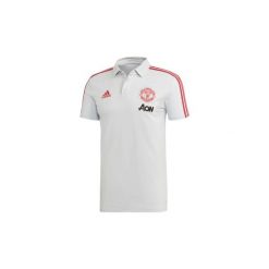 Koszulki polo z krótkim rękawem adidas Koszulka polo Manchester United. Szare koszulki męskie Adidas, s, bez wzorów, polo, z krótkim rękawem, krótkie. Za 125,30 zł.