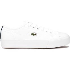 Lacoste Ziane Plus Tenisówki Biały. Białe trampki i tenisówki damskie Lacoste, bez wzorów, z materiału, bez zapięcia. Za 361,95 zł.