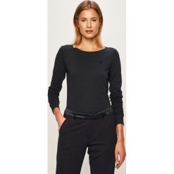 Marc O'Polo - Longsleeve. Niebieskie bluzki damskie Marc O'Polo, s, bez wzorów, z bawełny, z okrągłym kołnierzem. Za 129,90 zł.