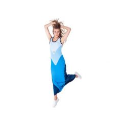 Pavo Maxi Dress (Blue). Niebieskie sukienki damskie OKUAKU, s, bez wzorów, z bawełny, bez kołnierzyka, bez rękawów, maxi, rozkloszowane. Za 160,30 zł.