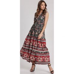 Czarna Sukienka Raemala. Czarne sukienki damskie Renee, s, bez wzorów, bez kołnierzyka, bez rękawów, maxi. Za 109,99 zł.