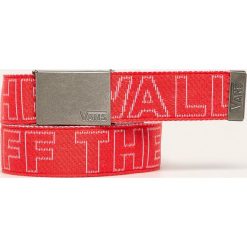 Vans - Pasek. Czerwone paski męskie Vans, w paski, z poliesteru. W wyprzedaży za 69,90 zł.