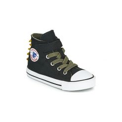 Buty Dziecko Converse CHUCK TAYLOR ALL STAR 1V DINO SPIKES CANVAS HI. Zielone trampki dziewczęce Converse, bez wzorów, bez zapięcia. Za 199,00 zł.