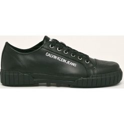Calvin Klein Jeans - Tenisówki. Czarne trampki męskie Calvin Klein Jeans, bez wzorów, z jeansu, na sznurówki. Za 599,90 zł.