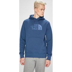 The North Face - Bluza. Niebieskie bluzy męskie marki The North Face, xl, z nadrukiem, z bawełny, z kapturem. W wyprzedaży za 259,90 zł.