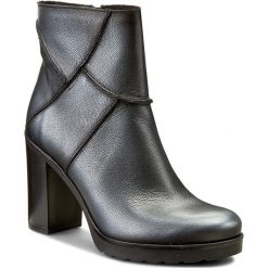 Botki ANN MEX - 7561 01SZ Czarny. Czarne buty zimowe damskie marki Ann Mex, ze skóry. W wyprzedaży za 269,00 zł.
