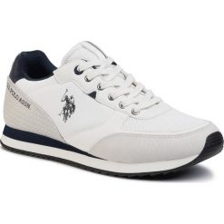 Sneakersy U.S. POLO ASSN. - Bryson WILYS4123S0/YH1 Off. Białe sneakersy męskie U.S. Polo Assn., bez wzorów, ze skóry ekologicznej, bez zapięcia. Za 299,00 zł.