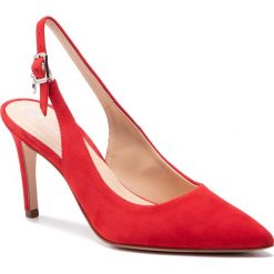 Sandały SOLO FEMME - 75414-88-G13/000-05-00 Czerwony. Czerwone klapki damskie Solo Femme, bez wzorów, ze skóry, bez obcasa, na obcasie. W wyprzedaży za 239,00 zł.