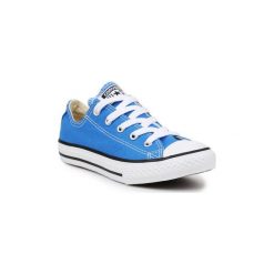 Buty Dziecko Converse Chuck Taylor OX 347138C. Niebieskie trampki dziewczęce Converse, bez wzorów, bez zapięcia. Za 107,59 zł.