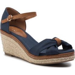 Espadryle JENNY FAIRY - LS4964-02 Navy. Niebieskie espadryle damskie Jenny Fairy, bez wzorów, ze skóry ekologicznej, bez obcasa, na obcasie. W wyprzedaży za 44,99 zł.
