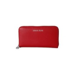 Portfele Armani jeans WALLET GERANIO. Czerwone portfele damskie marki Armani Jeans, z jeansu. Za 358,35 zł.