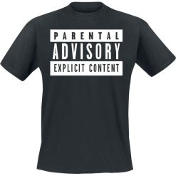 T-shirty męskie: Parental Advisory Explicit Content T-Shirt czarny