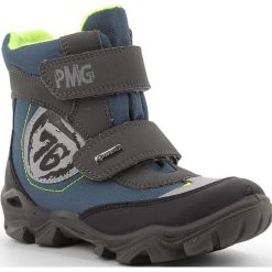 Primigi buty zimowe chłopięce 6398611 34, szary/niebieski. Szare buty chłopięce zimowe Primigi, z gore-texu, bez zapięcia. Za 239,00 zł.