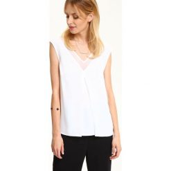 BLUZKA BEZ RĘKAWÓW. Bluzki damskie Top Secret. W wyprzedaży za 29,99 zł.