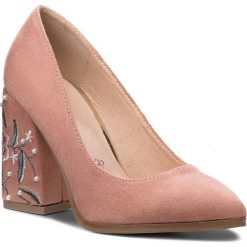 Półbuty MENBUR - 09721 Dark Nude 0048. Czerwone półbuty damskie skórzane marki Menbur, na obcasie. W wyprzedaży za 179,00 zł.