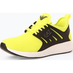 EA7 Emporio Armani - Tenisówki męskie, żółty. Żółte trampki męskie marki EA7 Emporio Armani, bez wzorów, bez zapięcia. Za 649,95 zł.