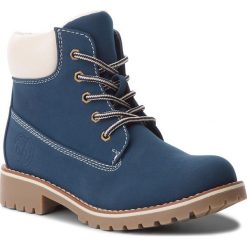 Trapery NELLI BLU - CS722-6 Navy. Niebieskie śniegowce dziewczęce Nelli Blu, bez zapięcia. Za 119,99 zł.