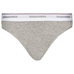 Stringi Dsquared2 Underwear D8L202930. Szare stringi damskie Dsquared2 Underwear, l, bez wzorów, z elastanu. Za 299,00 zł.