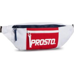 Saszetka nerka PROSTO. - 9093 White. Białe torby męskie skórzane Prosto., bez wzorów, z materiału, młodzieżowe. Za 99,00 zł.