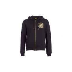 Bluzy dresowe Versace Jeans B7GTA7FH-36604. Czarne bluzy męskie Versace Jeans, s, bez wzorów, z jeansu, bez kołnierzyka, bez rękawów, bez kaptura. Za 809,00 zł.
