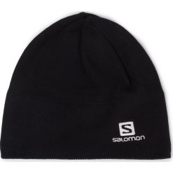 Czapka SALOMON - Beanie 395069 01 S0 Black. Czarne czapki męskie Salomon, na zimę, bez wzorów, z bawełny. Za 99,00 zł.