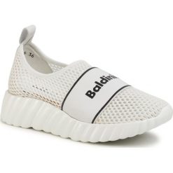 Sneakersy BALDININI - 098306XREAS9090XXXXX Bianco. Białe półbuty damskie Baldinini, na co dzień, bez wzorów, ze skóry, bez obcasa, na płaskiej podeszwie, bez zapięcia. W wyprzedaży za 1209,00 zł.
