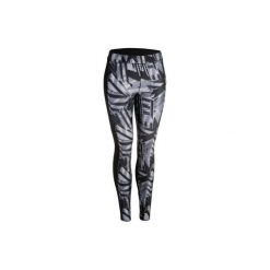 Legginsy fitness kardio damskie 120 szare. Szare legginsy sportowe damskie DOMYOS, m, bez wzorów, z elastanu, na fitness i siłownię. Za 64,99 zł.