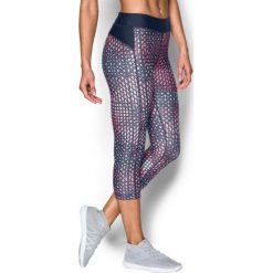 Under Armour Spodnie Hg Ar Pr Capri Mid Na Pi Sho Met Sil Xs. Szare bryczesy damskie Under Armour, xs, z tkaniny, na fitness i siłownię. W wyprzedaży za 139,00 zł.