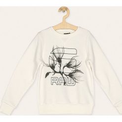 G-Star Raw - Sweter. Szare swetry dziewczęce G-Star RAW, z nadrukiem, z bawełny, retro, z okrągłym kołnierzem, bez rękawów, bez kaptura. Za 299,90 zł.