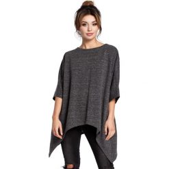 Julie bluza tunika kimono - grafitowa. Szare tuniki damskie BE, s, bez wzorów, z elastanu, bez rękawów, bez kaptura. W wyprzedaży za 95,00 zł.