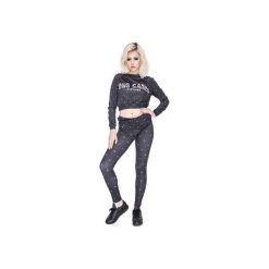 Sweatshirt Crop Tropical MIlky Way. Czarne bluzy damskie marki Who cares. Za 129,99 zł.